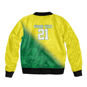 Custom Cricket African Nigeria Bomber Jacket Najeriya Angry Eagle Flag Motif - African Pride