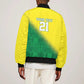 Custom Cricket African Nigeria Bomber Jacket Najeriya Angry Eagle Flag Motif - African Pride