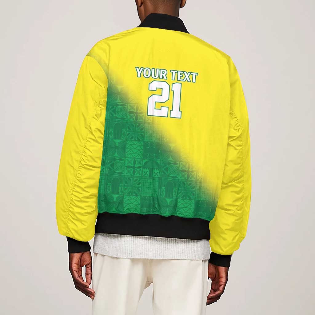 Custom Cricket African Nigeria Bomber Jacket Najeriya Angry Eagle Flag Motif - African Pride