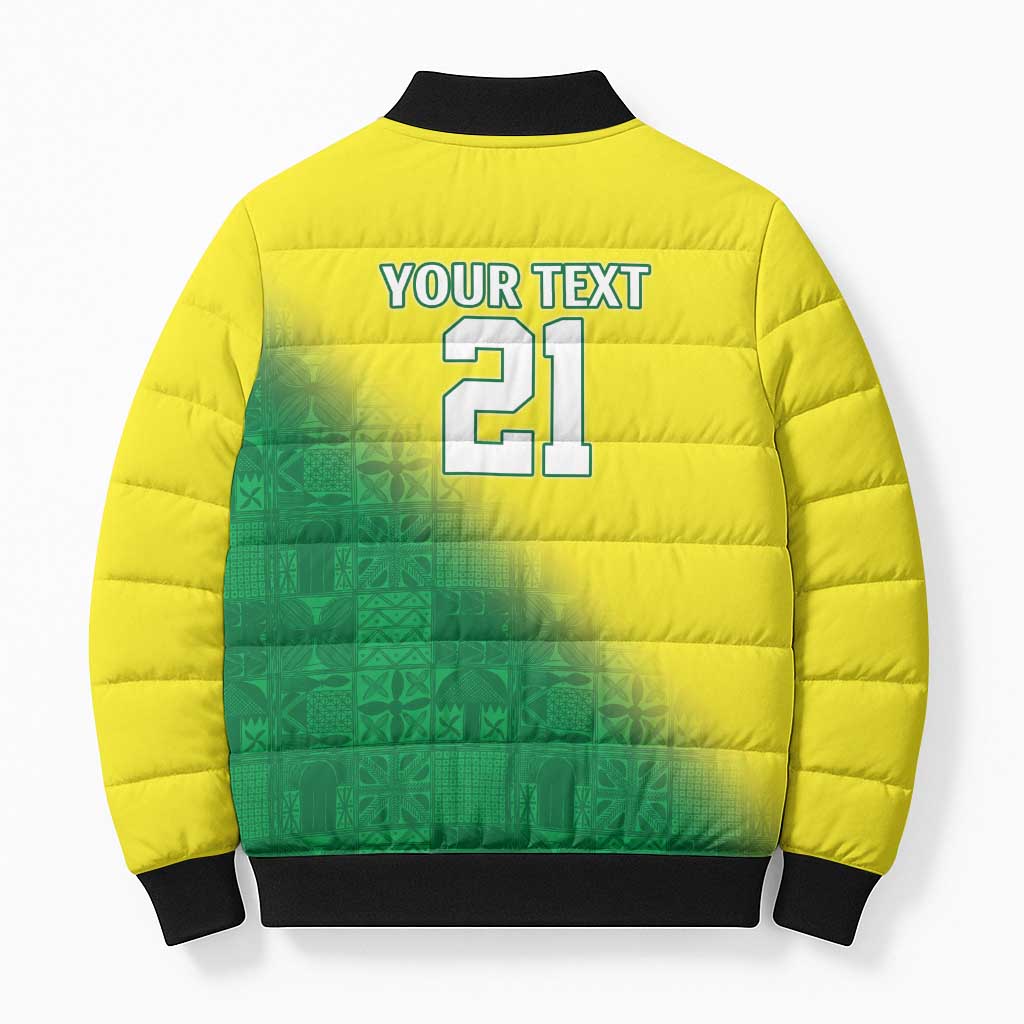 Custom Cricket African Nigeria Bomber Puffer Jacket Najeriya Angry Eagle Flag Motif