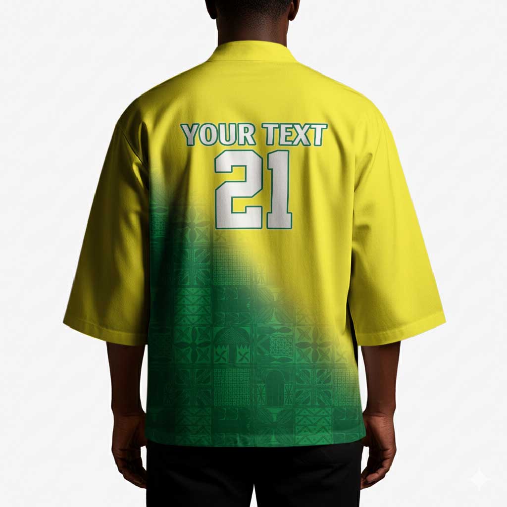 Custom Cricket African Nigeria Kimono Najeriya Angry Eagle Flag Motif