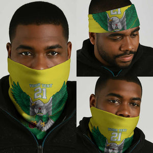Custom Cricket African Nigeria Neck Gaiter Najeriya Angry Eagle Flag Motif LT9