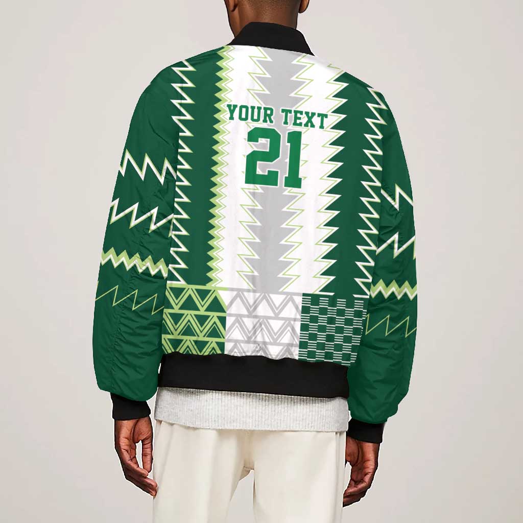 Custom Football African Nigeria Bomber Jacket Classic 20-21 Home Jersey - African Pride