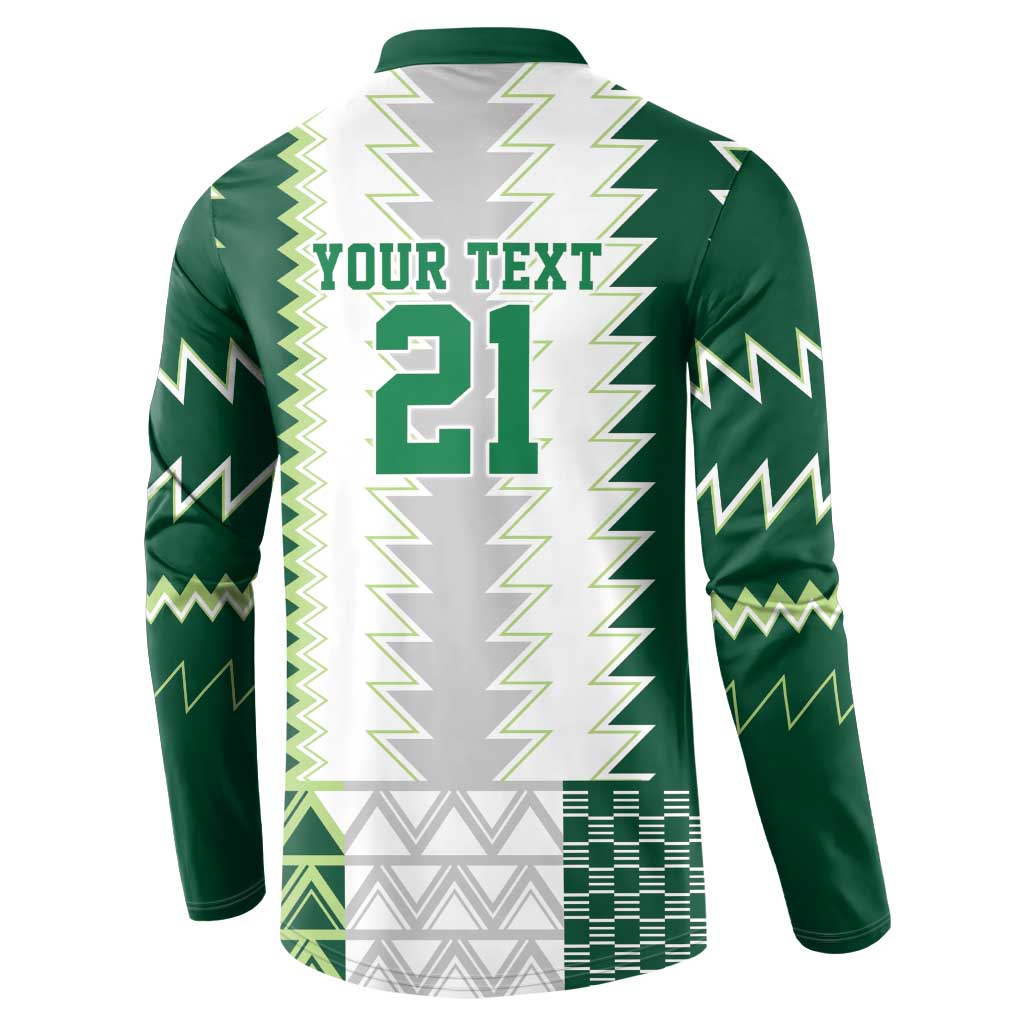 Custom Football African Nigeria Button Sweatshirt Classic 20-21 Home Jersey