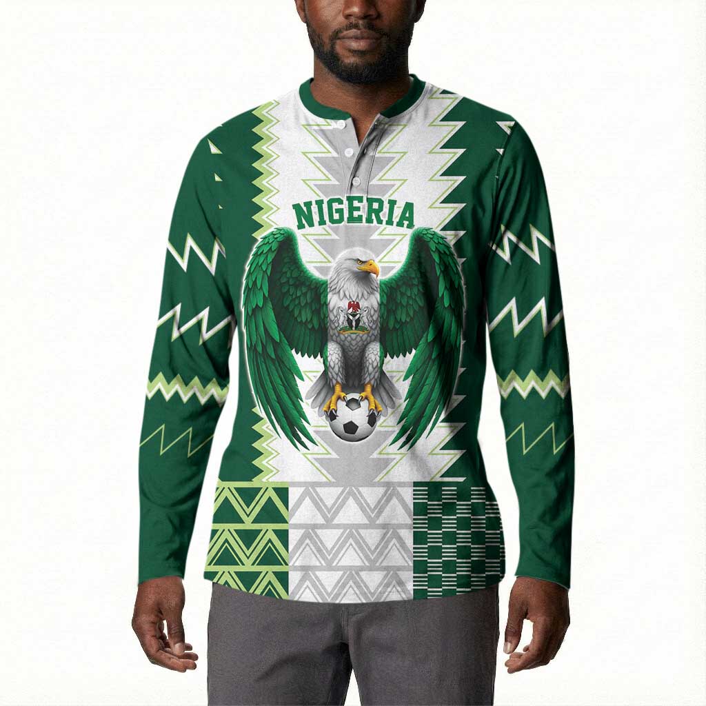 Custom Football African Nigeria Button Sweatshirt Classic 20-21 Home Jersey