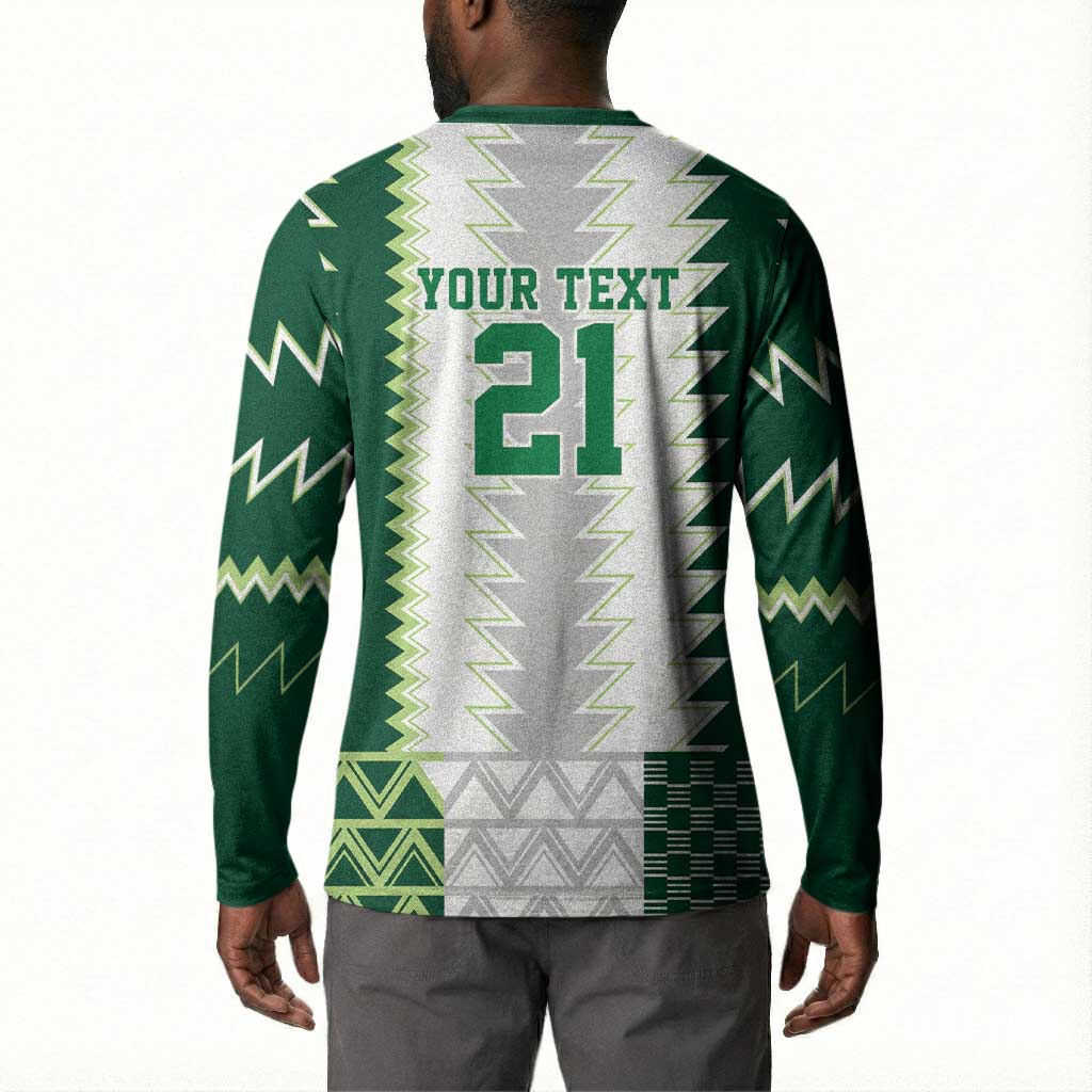 Custom Football African Nigeria Button Sweatshirt Classic 20-21 Home Jersey