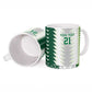 Custom Football African Nigeria Ceramic Mug Classic 20-21 Home Jersey