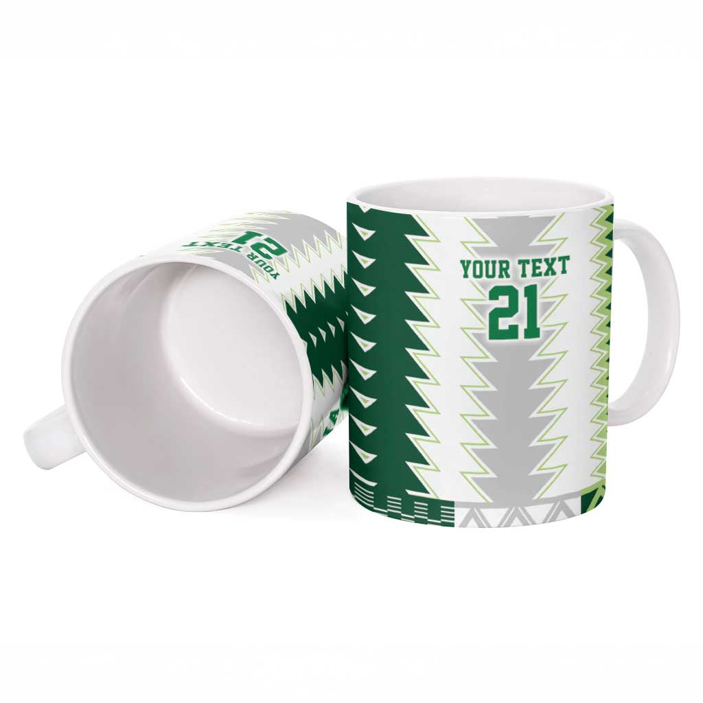 Custom Football African Nigeria Ceramic Mug Classic 20-21 Home Jersey
