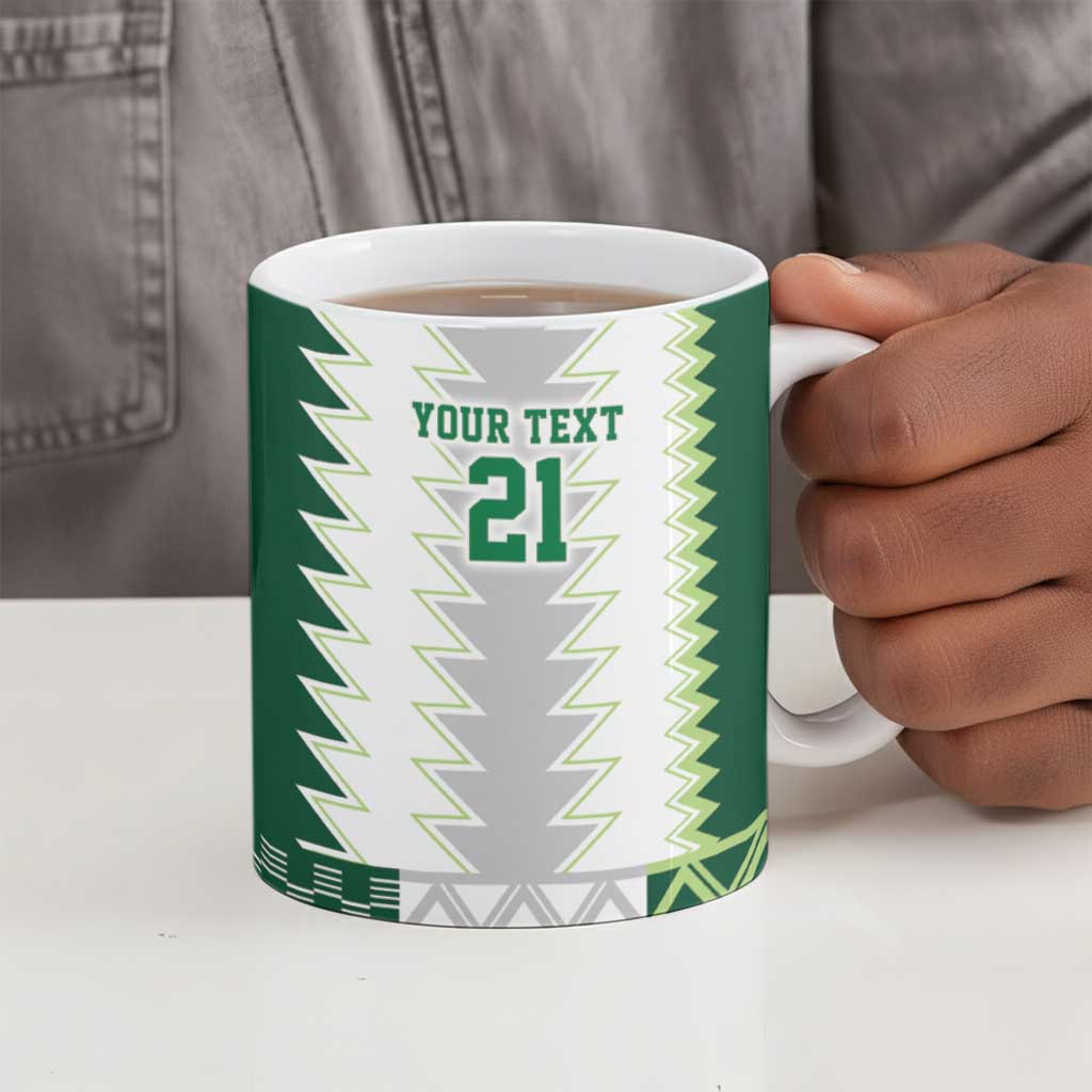 Custom Football African Nigeria Ceramic Mug Classic 20-21 Home Jersey