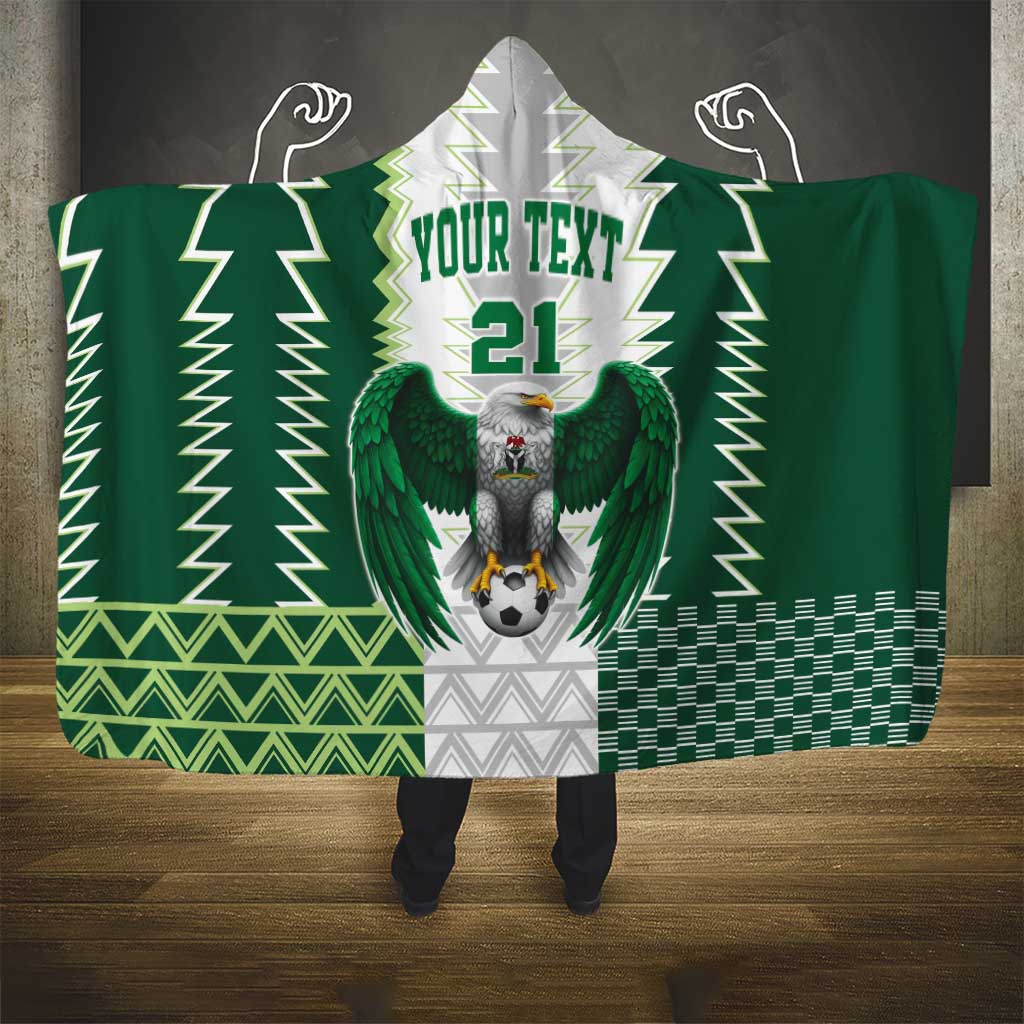 Custom Football African Nigeria Hooded Blanket Classic 20-21 Home Jersey - African Pride
