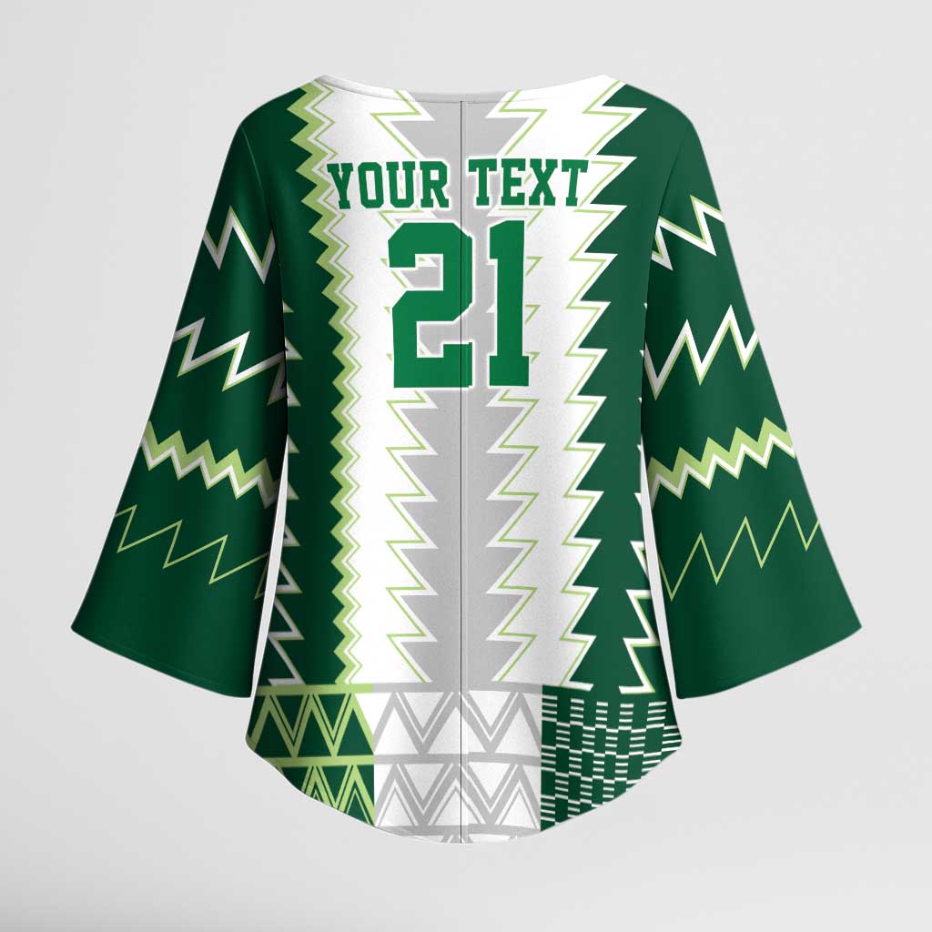 Custom Football African Nigeria Kimono Sleeve Blouse Classic 20-21 Home Jersey