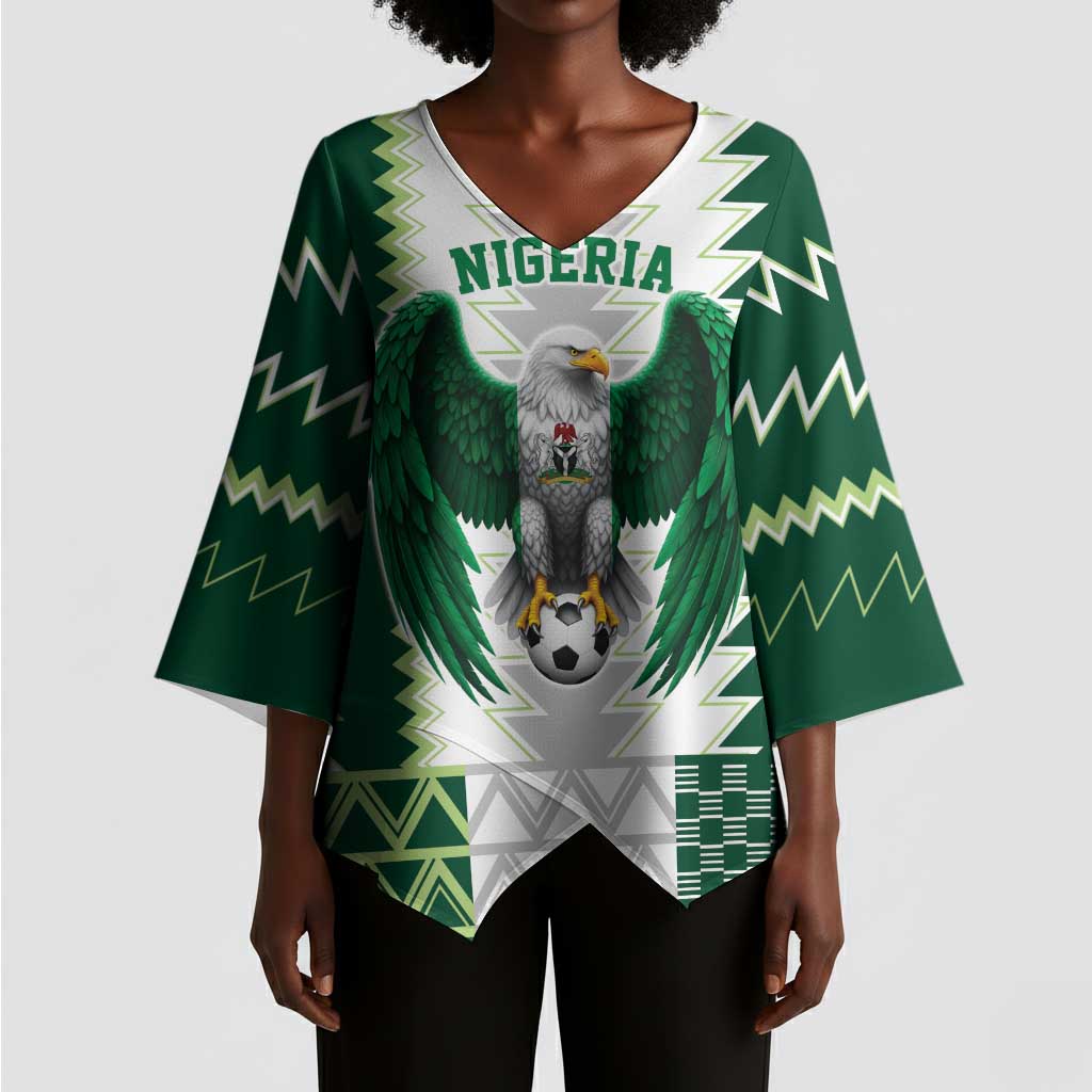Custom Football African Nigeria Kimono Sleeve Blouse Classic 20-21 Home Jersey