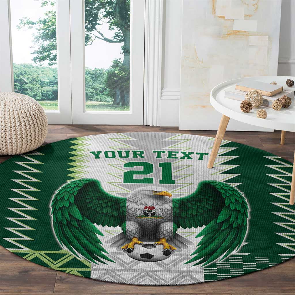 Custom Football African Nigeria Round Carpet Classic 20-21 Home Jersey - African Pride