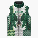 Custom Football African Nigeria Sleeveless Puffer Jacket Classic 20-21 Home Jersey