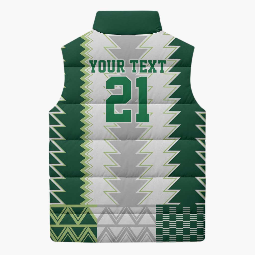 Custom Football African Nigeria Sleeveless Puffer Jacket Classic 20-21 Home Jersey