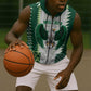 Custom Football African Nigeria Sleeveless Zip Hoodie Classic 20-21 Home Jersey - African Pride