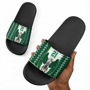Custom Football African Nigeria Slide Sandals Classic 20-21 Home Jersey