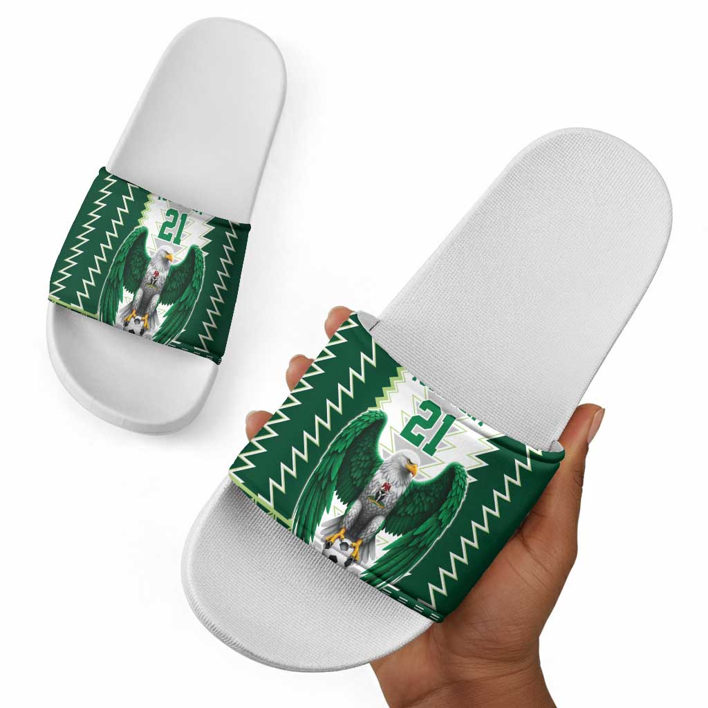 Custom Football African Nigeria Slide Sandals Classic 20-21 Home Jersey