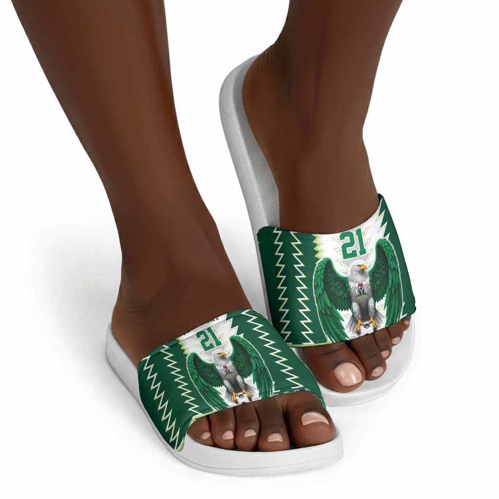 Custom Football African Nigeria Slide Sandals Classic 20-21 Home Jersey