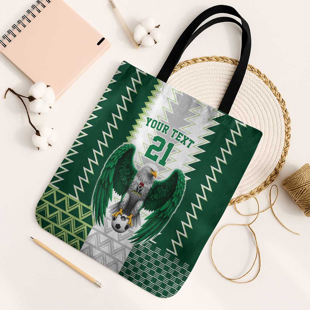 Custom Football African Nigeria Tote Bag Classic 20-21 Home Jersey