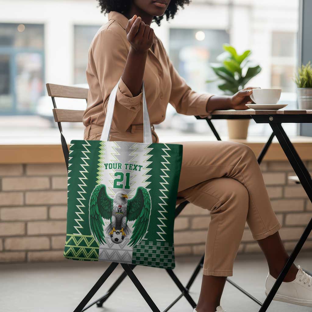 Custom Football African Nigeria Tote Bag Classic 20-21 Home Jersey