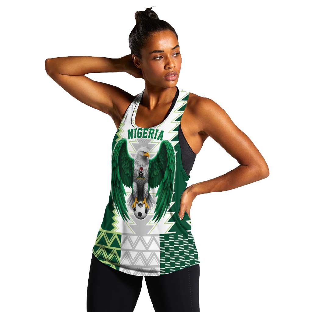 Custom Football African Nigeria Women Racerback Tank Classic 20-21 Home Jersey - African Pride