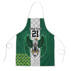 Custom Football African Nigeria Apron Retro Nigeria 20-21 Eagle Flag Motif