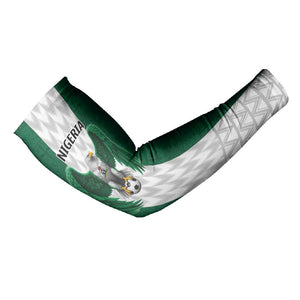 Custom Football African Nigeria Arm Sleeves Retro Nigeria 20-21 Eagle Flag Motif