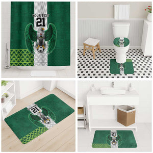 Custom Football African Nigeria Bathroom Set Retro Nigeria 20-21 Eagle Flag Motif