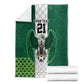 Custom Football African Nigeria Blanket Retro Nigeria 20-21 Eagle Flag Motif - African Pride