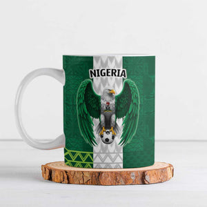 Custom Football African Nigeria Ceramic Mug Retro Nigeria 20-21 Eagle Flag Motif
