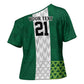 Custom Football African Nigeria Cross Shoulder Shirt Retro Nigeria 20-21 Eagle Flag Motif