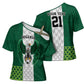 Custom Football African Nigeria Cross Shoulder Shirt Retro Nigeria 20-21 Eagle Flag Motif