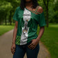 Custom Football African Nigeria Cross Shoulder Shirt Retro Nigeria 20-21 Eagle Flag Motif