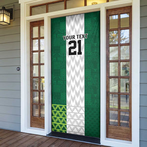 Custom Football African Nigeria Door Cover Retro Nigeria 20-21 Eagle Flag Motif