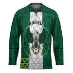 Custom Football African Nigeria Hockey Jersey Retro Nigeria 20-21 Eagle Flag Motif
