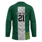 Custom Football African Nigeria Hockey Jersey Retro Nigeria 20-21 Eagle Flag Motif