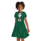 Custom Football African Nigeria Kid Short Sleeve Dress Retro Nigeria 20-21 Eagle Flag Motif - African Pride