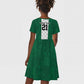 Custom Football African Nigeria Kid Short Sleeve Dress Retro Nigeria 20-21 Eagle Flag Motif - African Pride