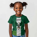 Custom Football African Nigeria Kid T shirt Retro Nigeria 20-21 Eagle Flag Motif - African Pride