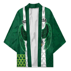 Custom Football African Nigeria Kimono Retro Nigeria 20-21 Eagle Flag Motif