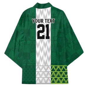 Custom Football African Nigeria Kimono Retro Nigeria 20-21 Eagle Flag Motif