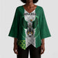 Custom Football African Nigeria Kimono Sleeve Blouse Retro Nigeria 20-21 Eagle Flag Motif