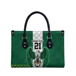 Custom Football African Nigeria Leather Bag Retro Nigeria 20-21 Eagle Flag Motif