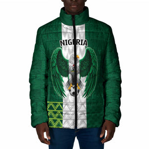 Custom Football African Nigeria Padded Jacket Retro Nigeria 20-21 Eagle Flag Motif