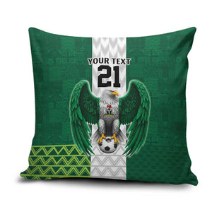 Custom Football African Nigeria Pillow Cover Retro Nigeria 20-21 Eagle Flag Motif