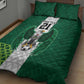 Custom Football African Nigeria Quilt Bed Set Retro Nigeria 20-21 Eagle Flag Motif - African Pride