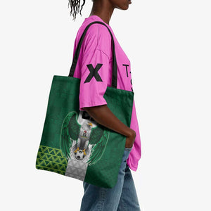 Custom Football African Nigeria Tote Bag Retro Nigeria 20-21 Eagle Flag Motif
