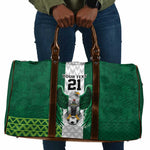 Custom Football African Nigeria Travel Bag Retro Nigeria 20-21 Eagle Flag Motif