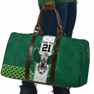 Custom Football African Nigeria Travel Bag Retro Nigeria 20-21 Eagle Flag Motif